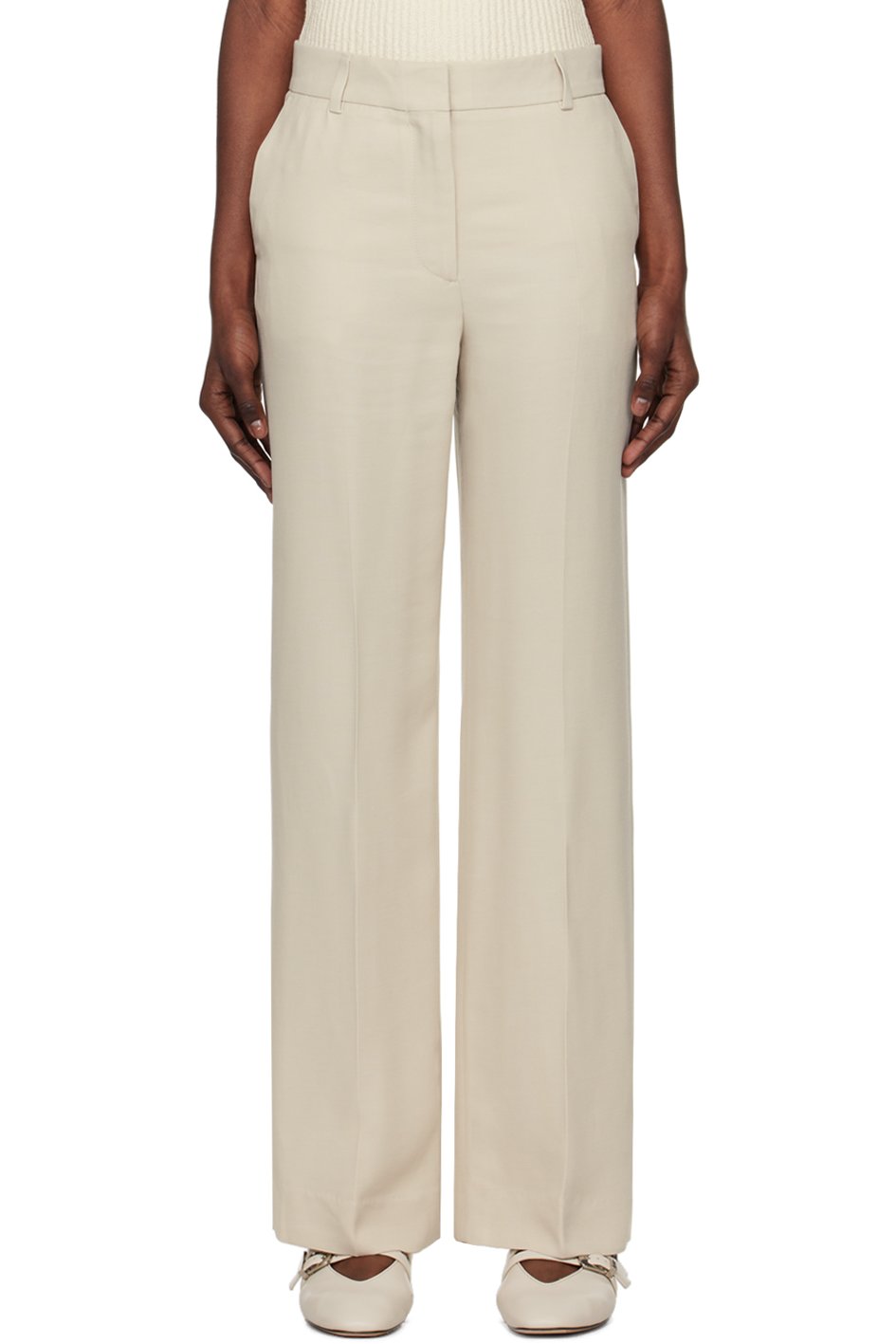 TOTEME - Pantalon droit beige