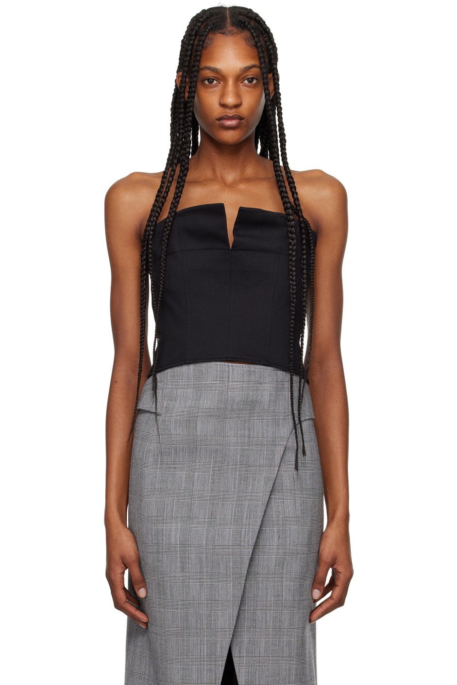 RECTO - Black Cropped Camisole