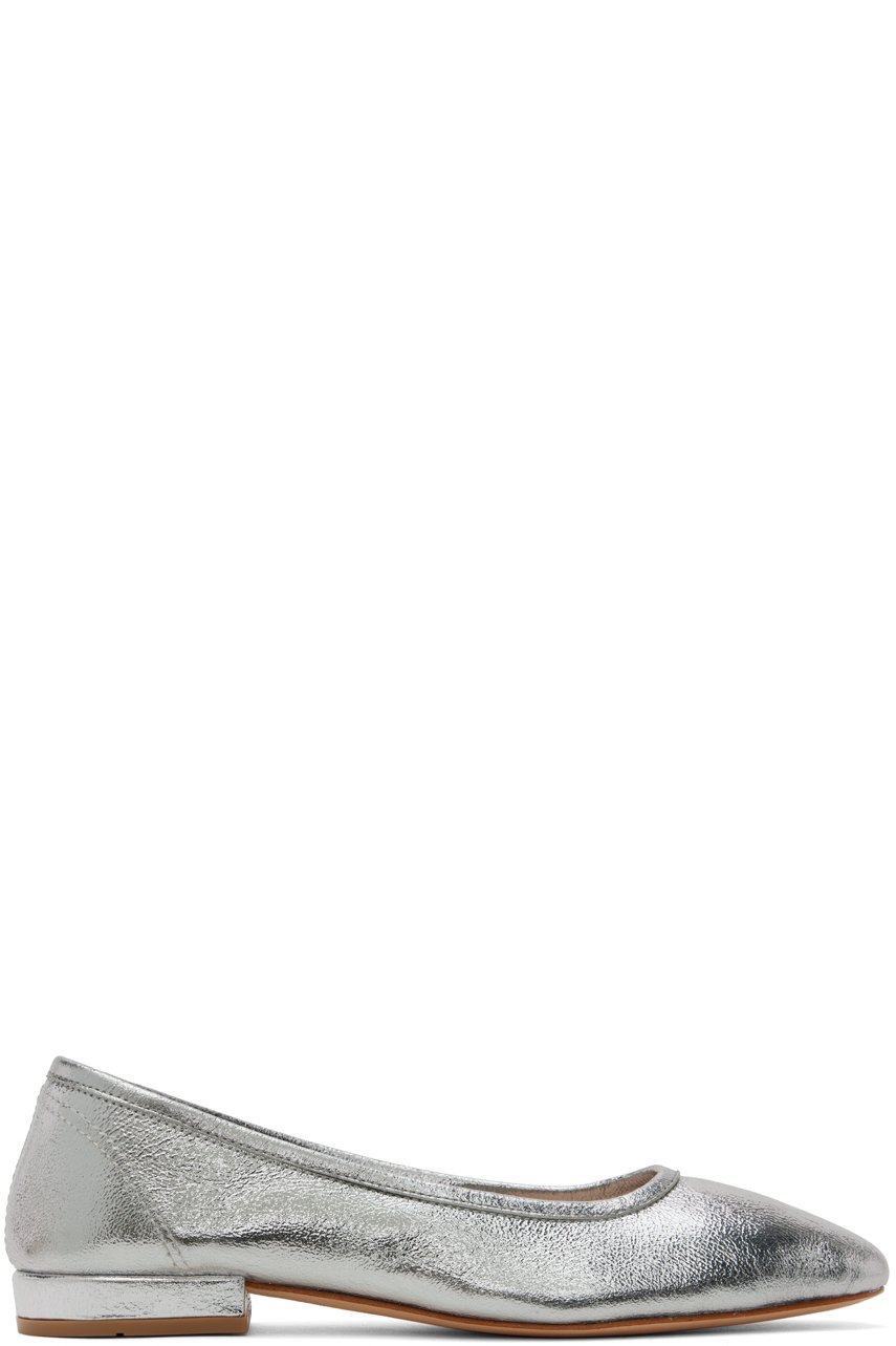 Maryam Nassir Zadeh - Silver Serafina Ballerina Flats