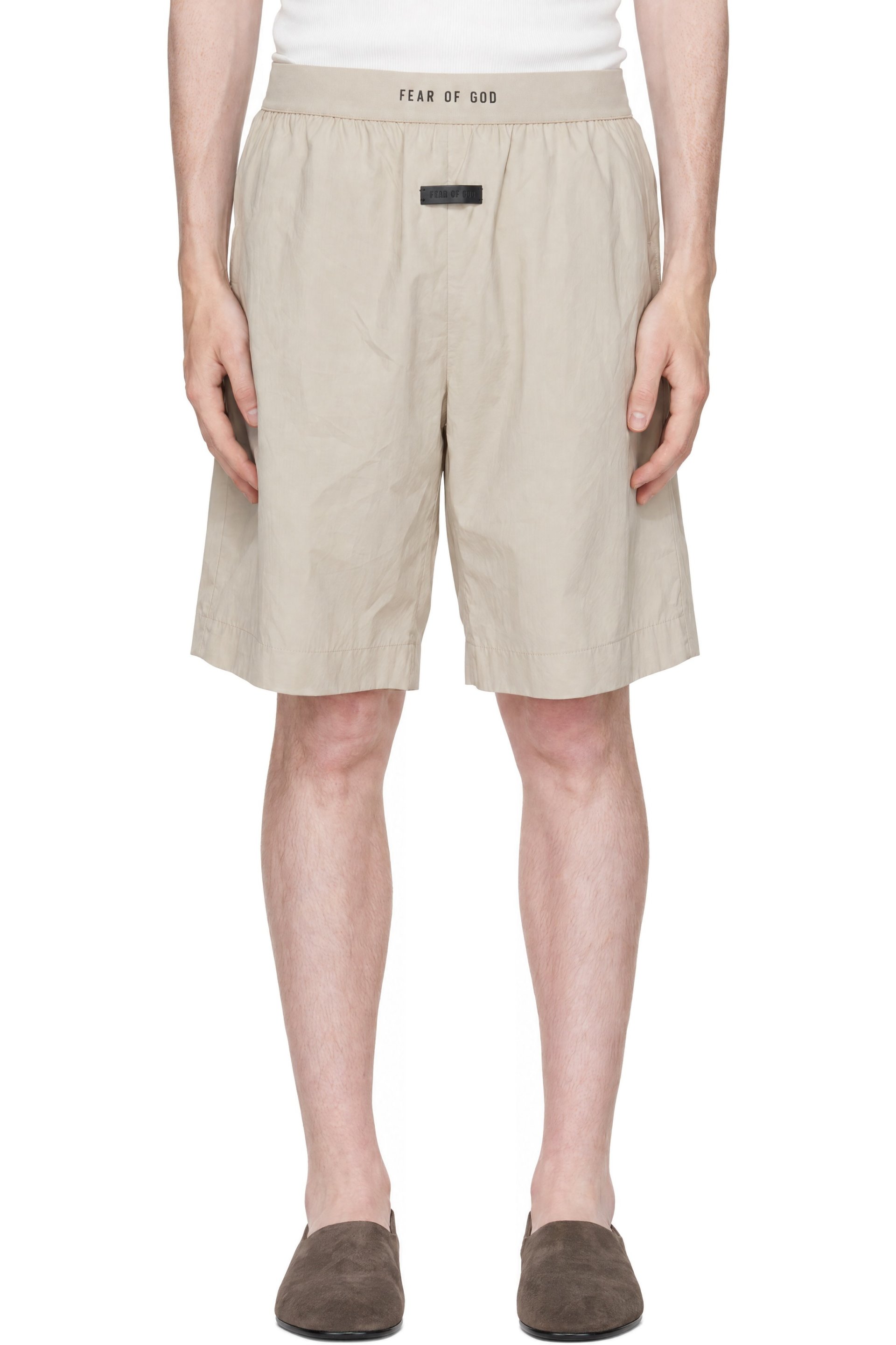 Fear of God - Beige Lounge Poplin Shorts