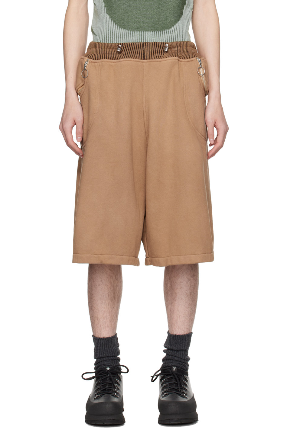 Charlie Constantinou - Short ample brun