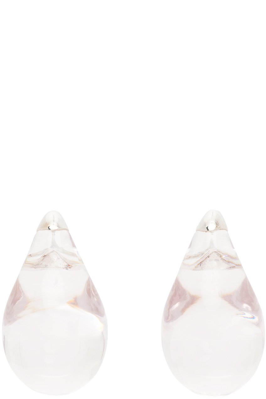 Bottega Veneta - Boucles d'oreilles en forme de goutte transparentes