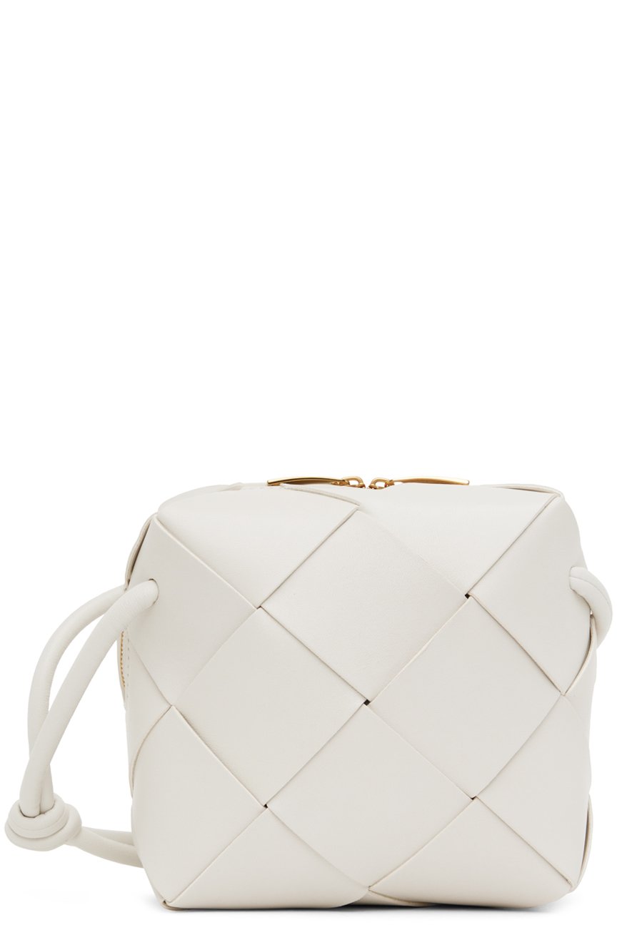 Bottega Veneta - Mini sac caméra Cassette blanc