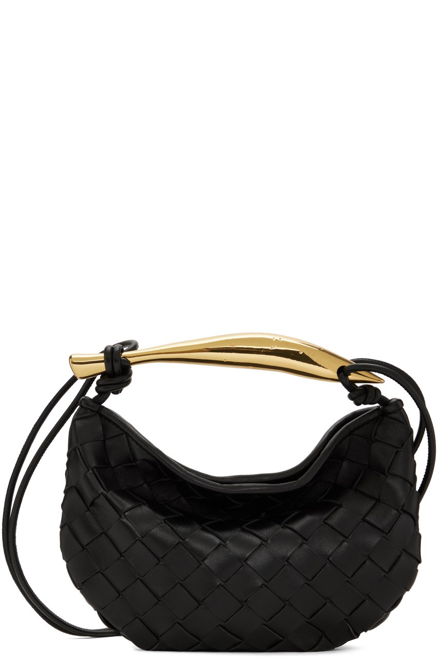 Bottega Veneta - Mini sac noir à poignée Sardine