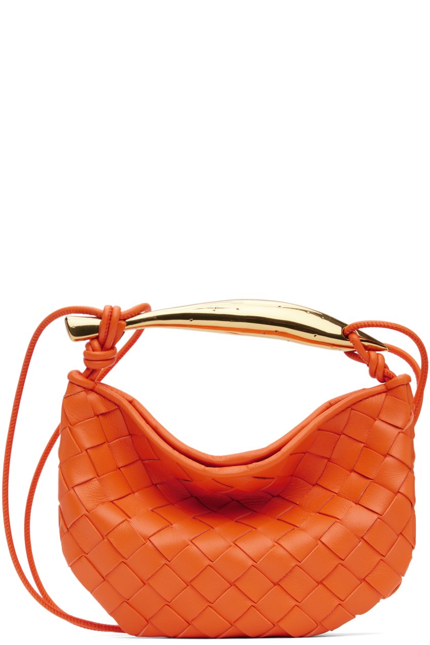 Bottega Veneta - Mini sac orange à poignée Sardine