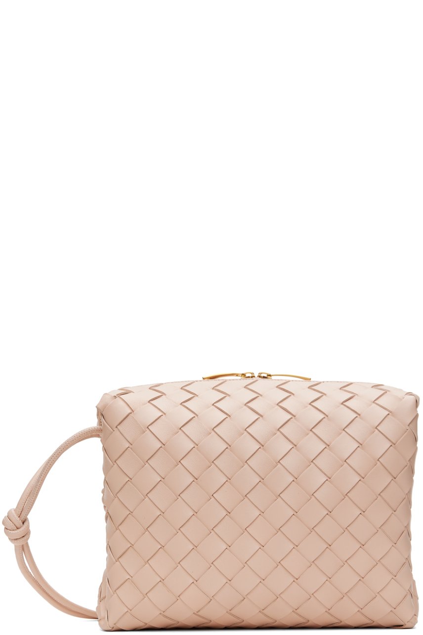 Bottega Veneta - Petit sac caméra rose à ornements noués