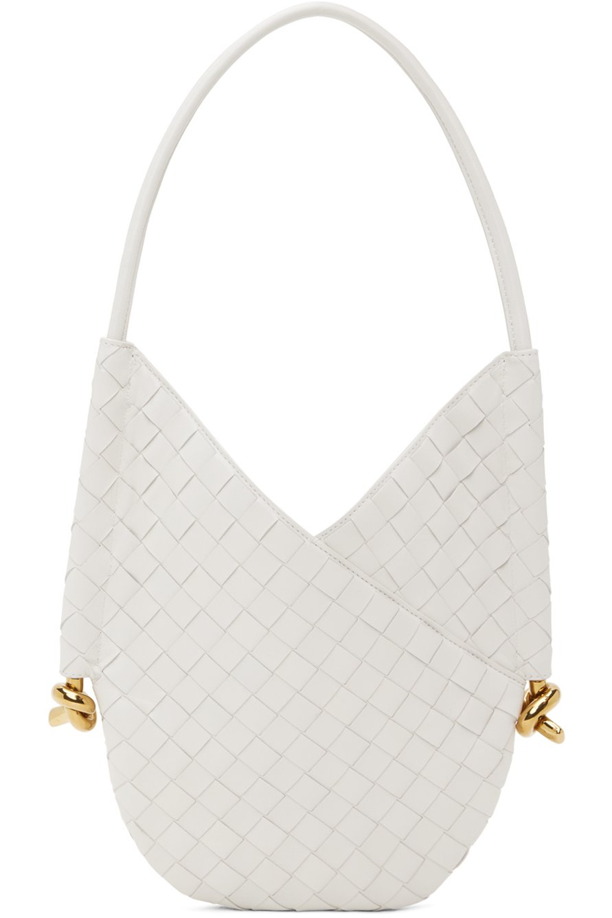 Bottega Veneta - Petit sac à bandoulière Solstice blanc