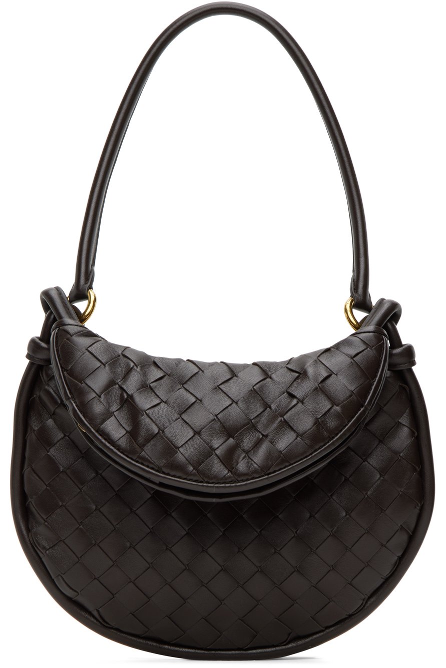 Bottega Veneta - Petit sac à bandoulière Gemelli brun
