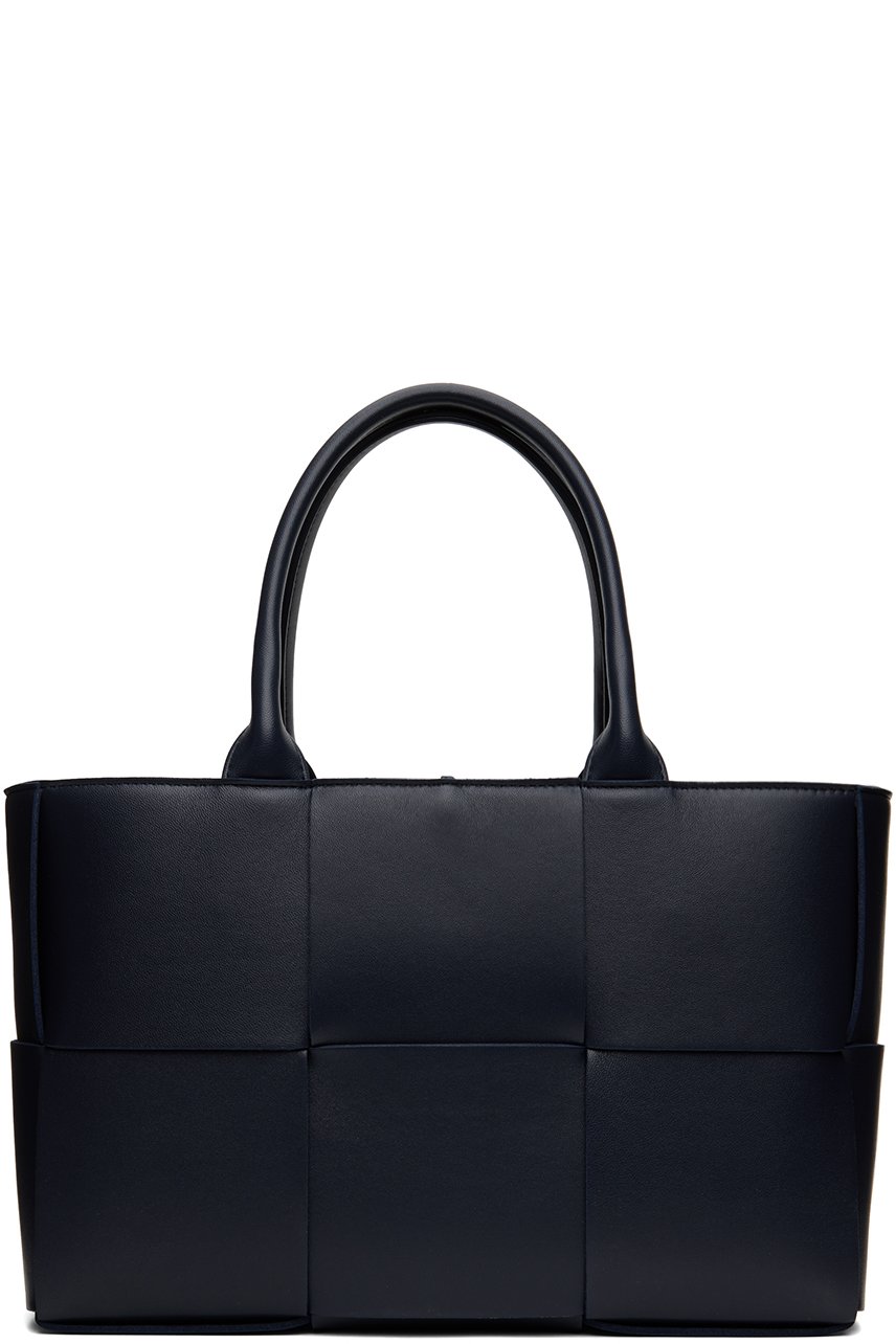 Bottega Veneta - Petit cabas Arco bleu marine
