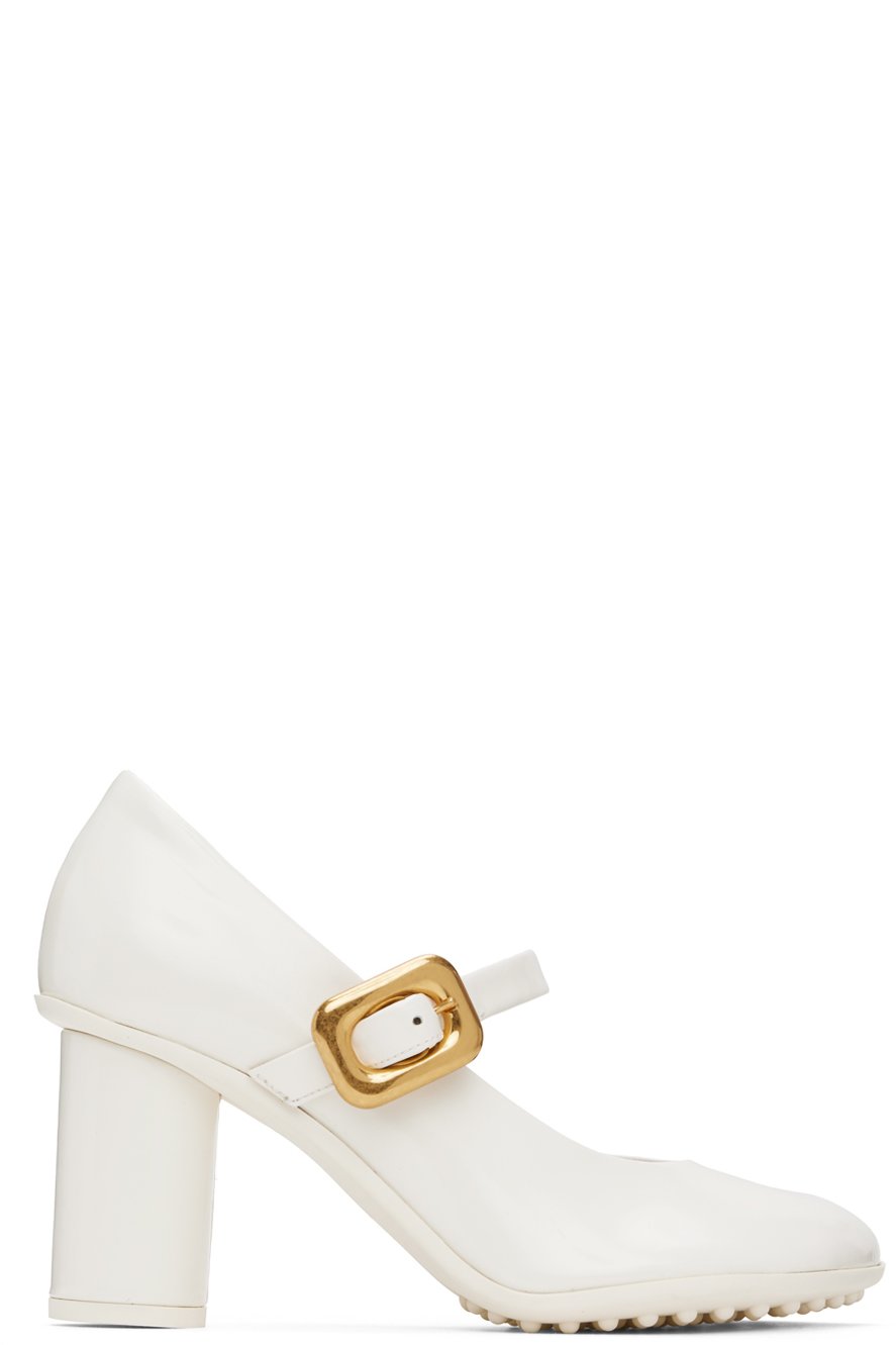 Bottega Veneta - Chaussures à talon Atomic blanches