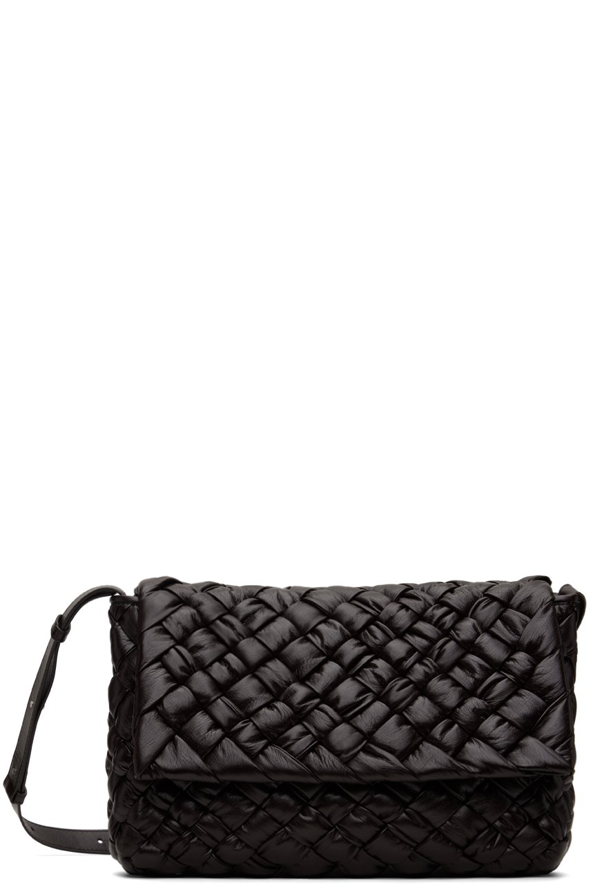 Bottega Veneta - 브라운 럼플 메신저백
