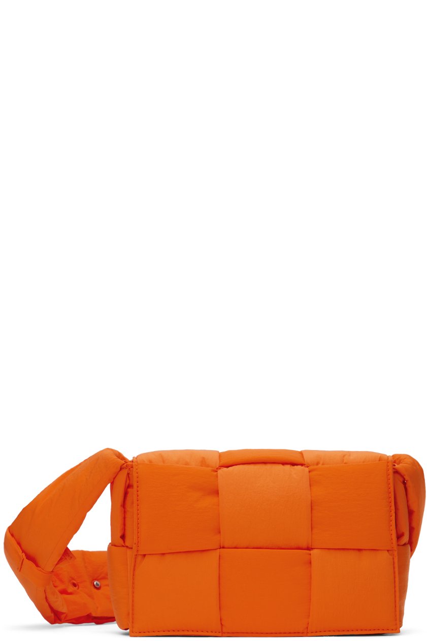 Bottega Veneta - 오렌지 스몰 테크 카세트 메신저백