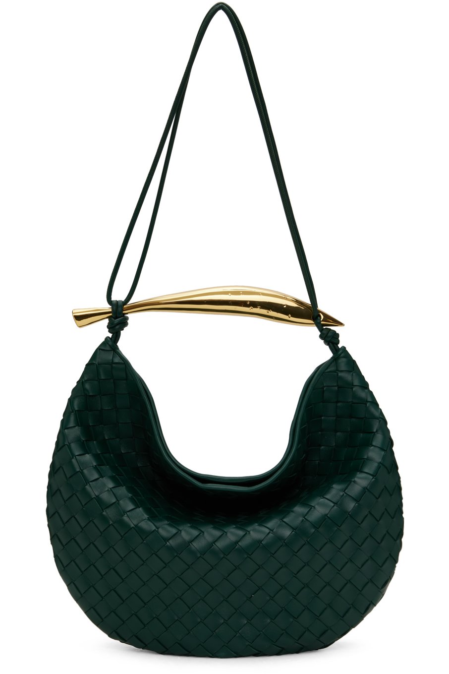 Bottega Veneta - 그린 미디엄 사르딘 메신저백