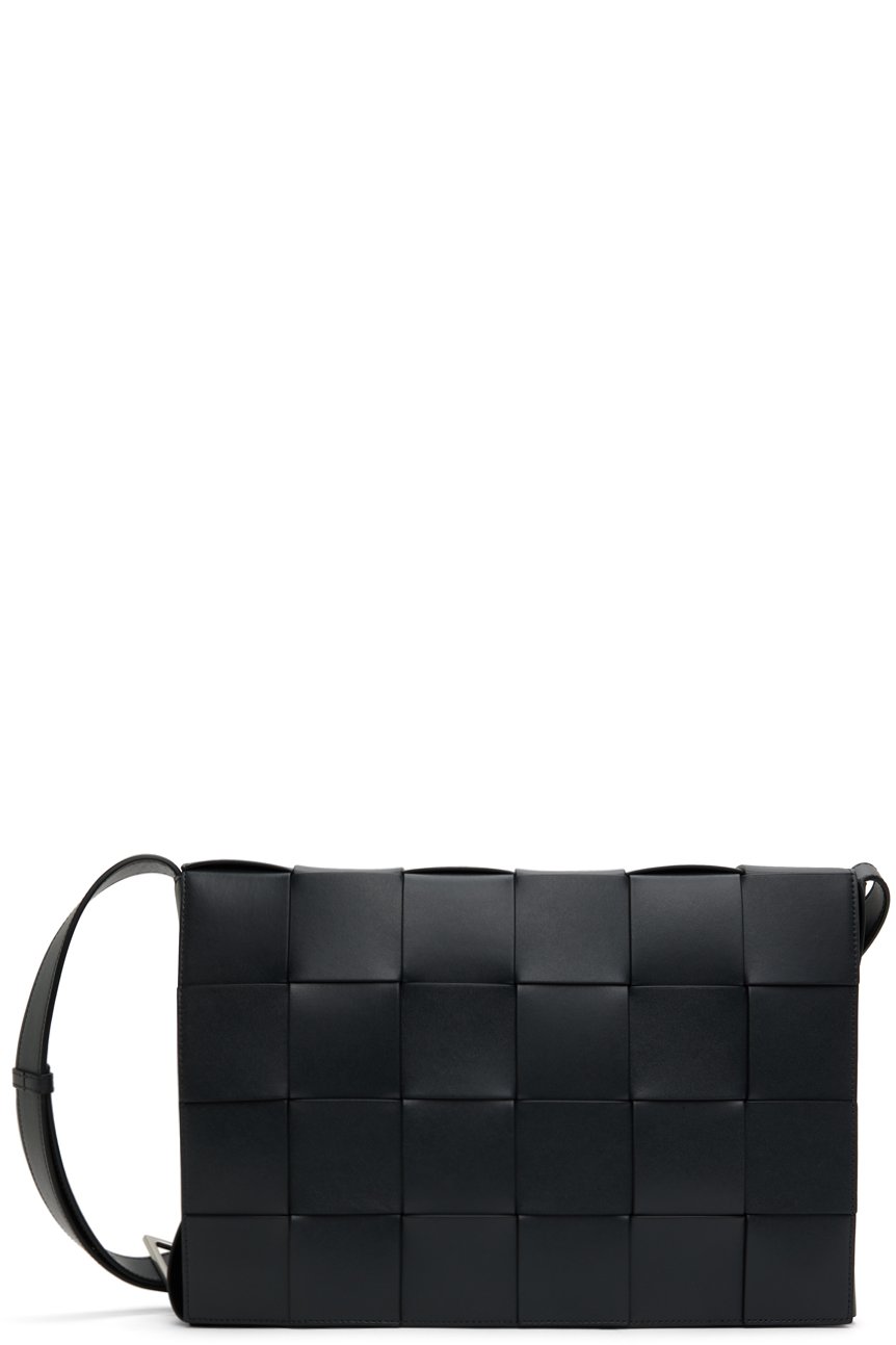 Bottega Veneta - 블랙 맥시 카세트 메신저백