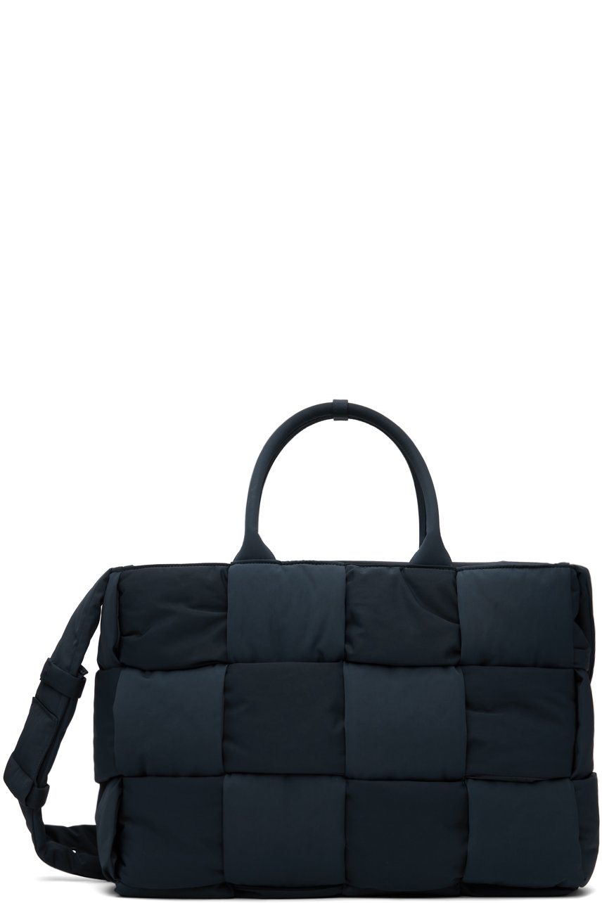 Bottega Veneta - 네이비 아크로 토트백