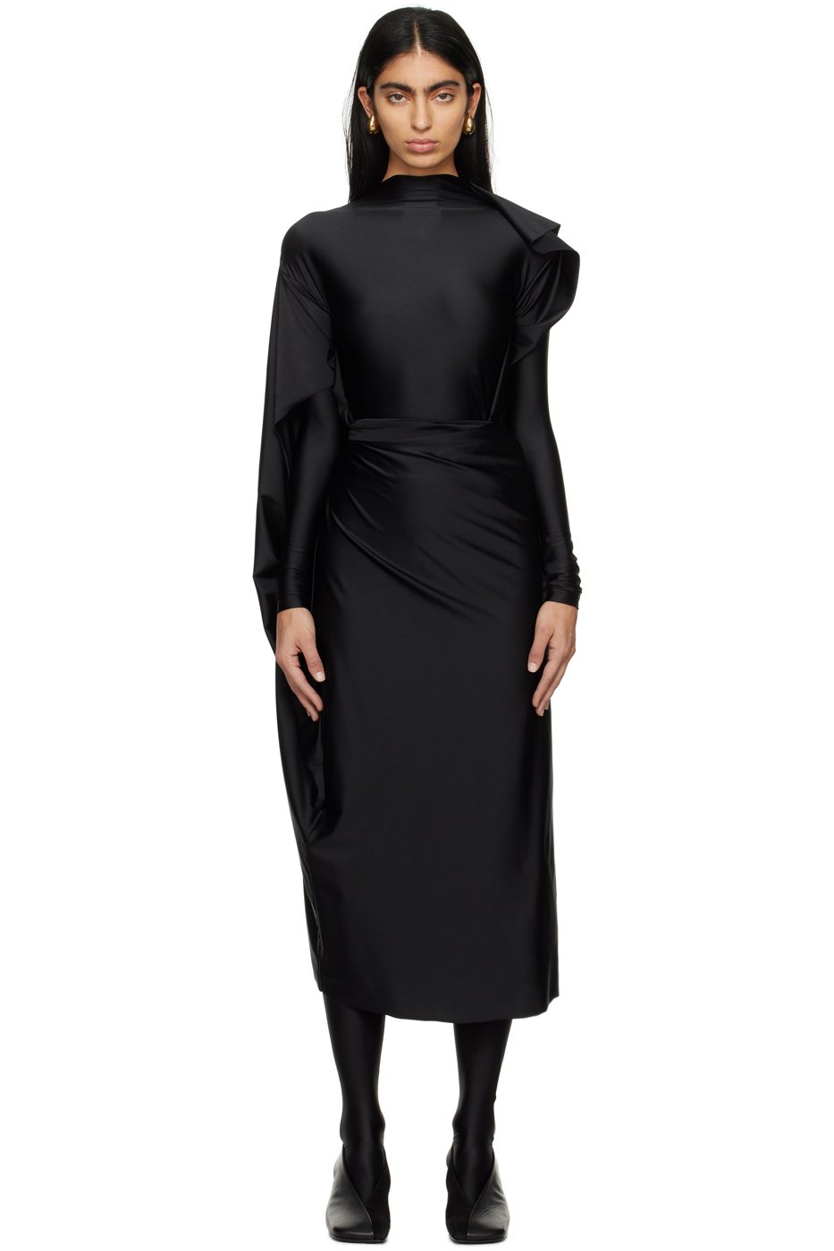 MARIE ADAM-LEENAERDT - Black Spiral Jumpsuit