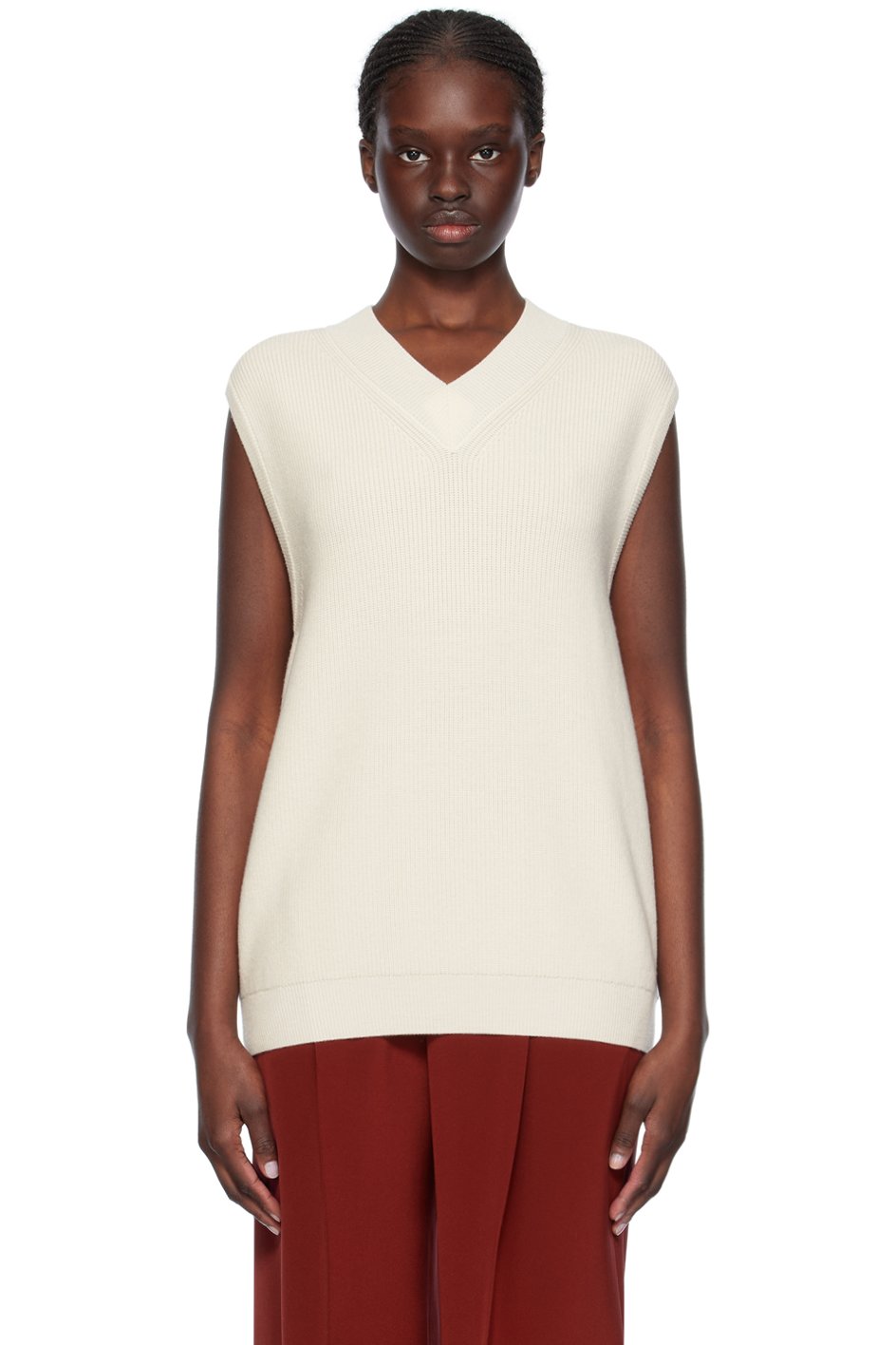 La Collection - Gilet Jules blanc cassé