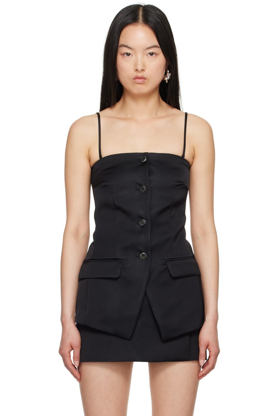 Nanushka - Gilet Alessa noir