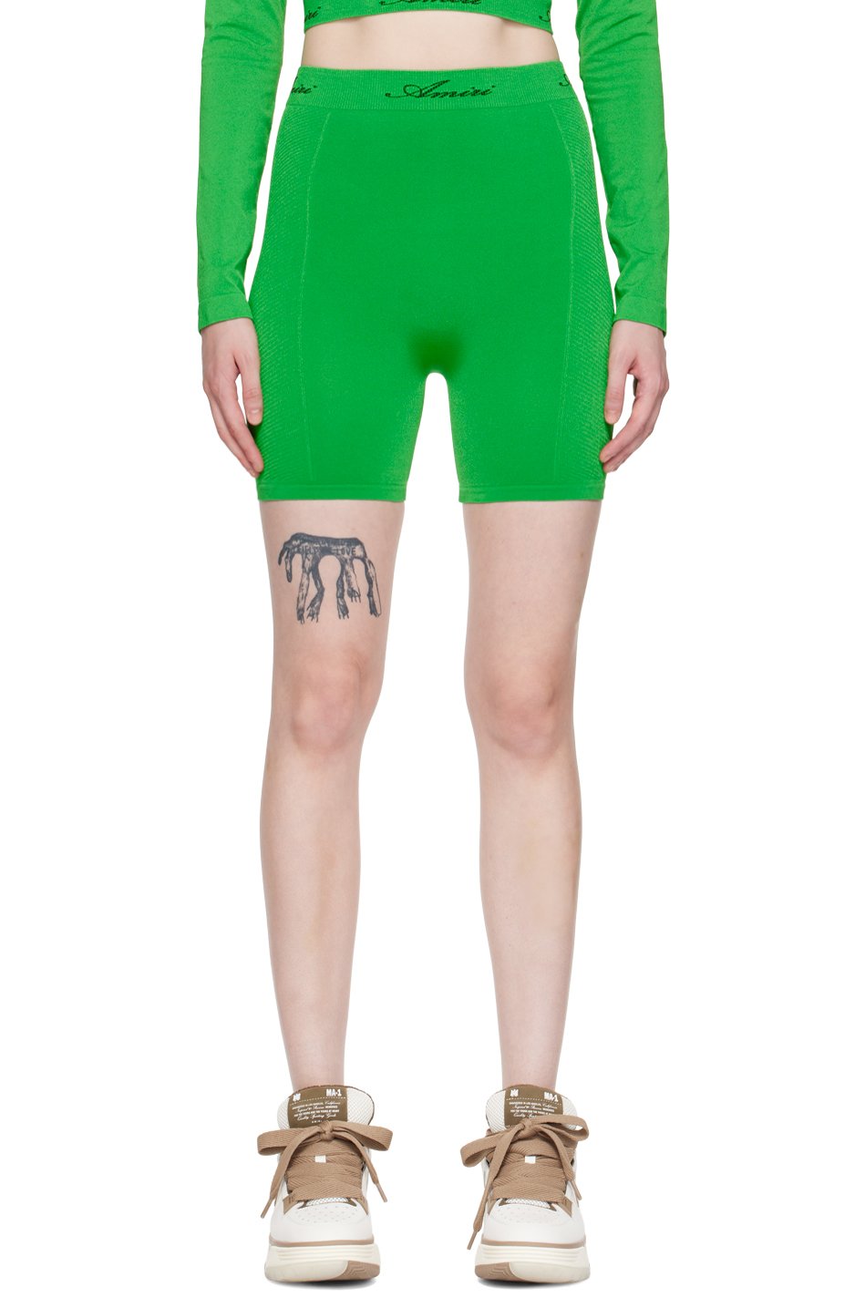 AMIRI - Green Jacquard Shorts
