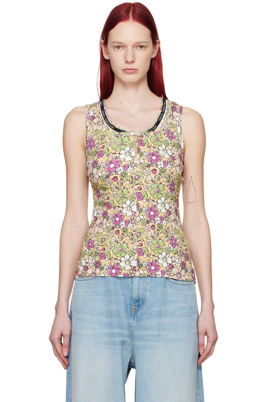 Martine Rose - Débardeur multicolore à motif fleuri
