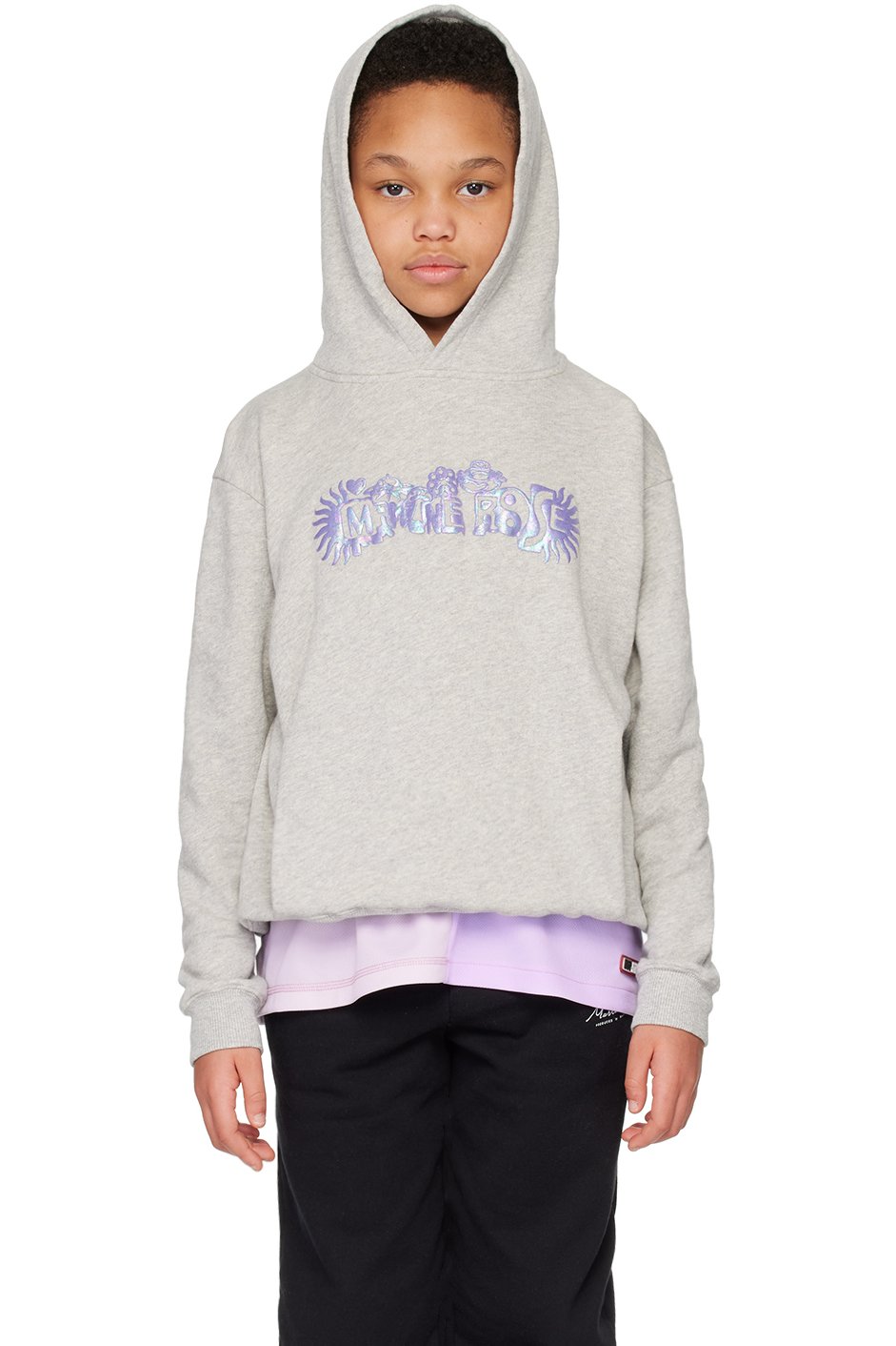 Martine Rose - SSENSE Exclusive Kids Gray Classic Hoodie