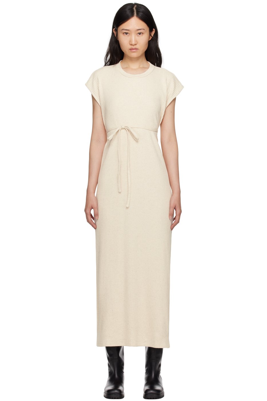 Baserange - Robe longue Shaw beige