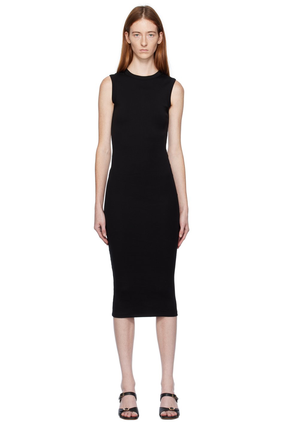 FLORE FLORE - Robe midi Esmé noire