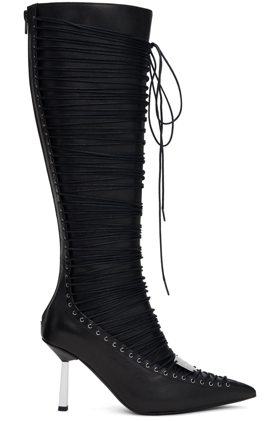 MISBHV - Black High Heel Anastazja Knee Boots