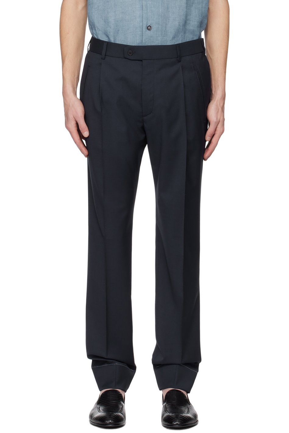 Brioni - Navy Shebha Trousers