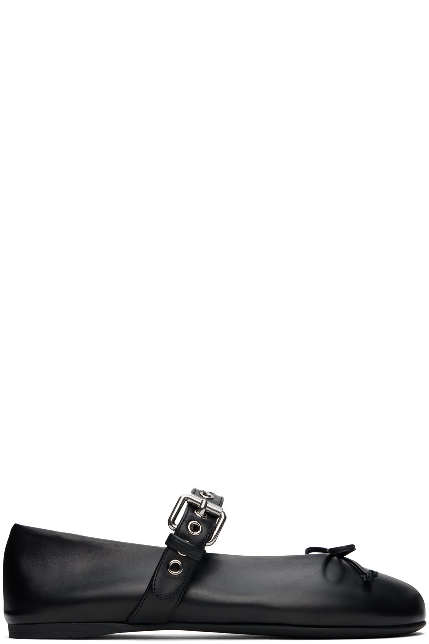 Miu Miu - Ballerines noires en cuir