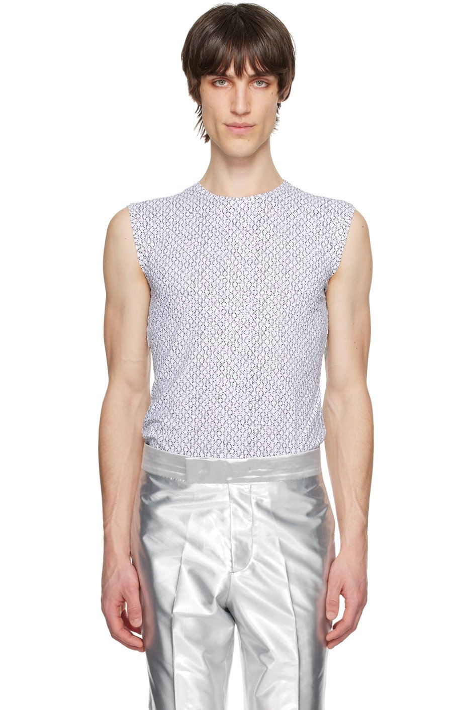 SAPIO - White & Black Nº 26 Tank Top