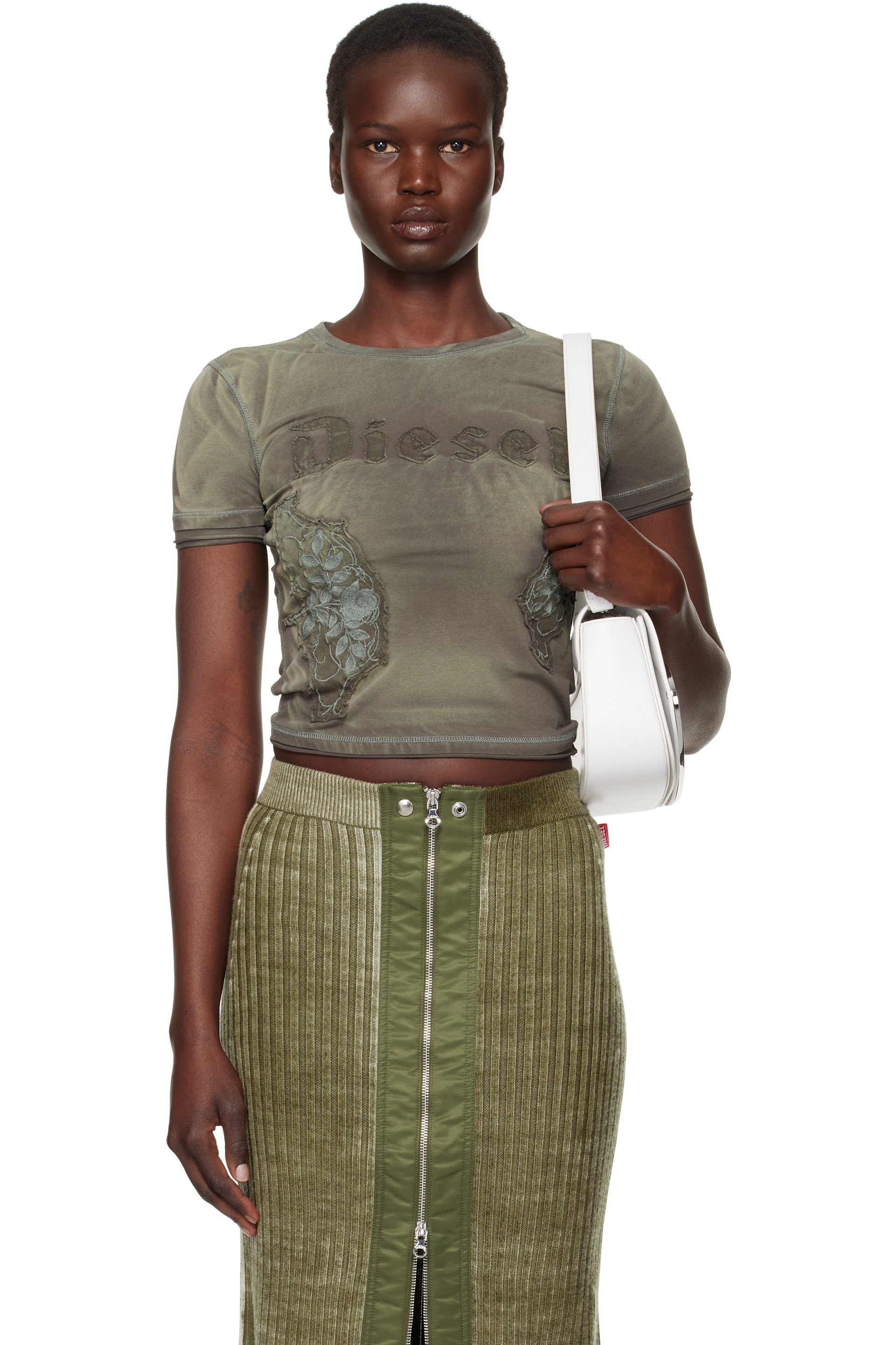 Diesel - T-shirt Uncut vert