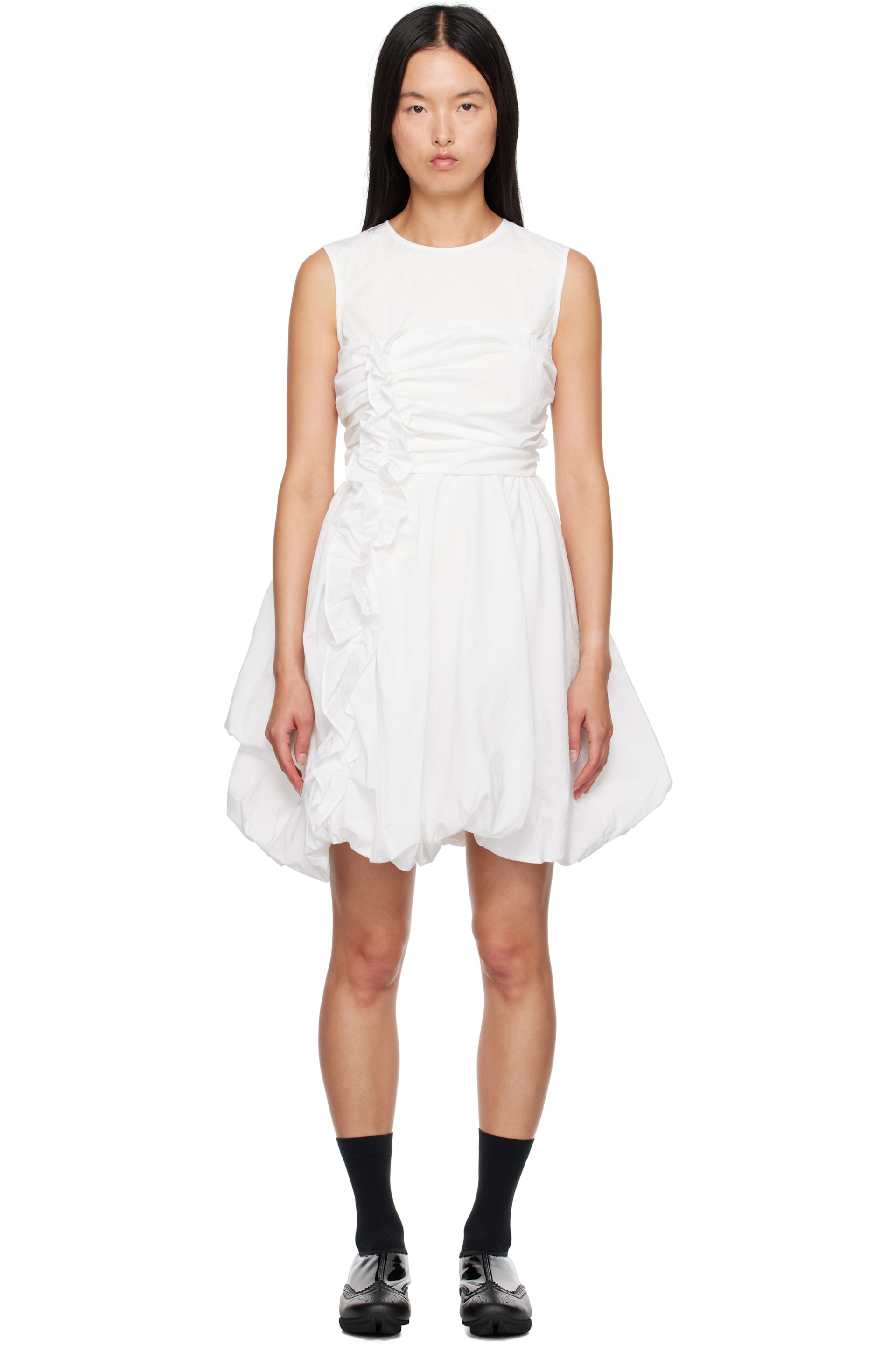 Cecilie Bahnsen - Robe courte Olivia blanche