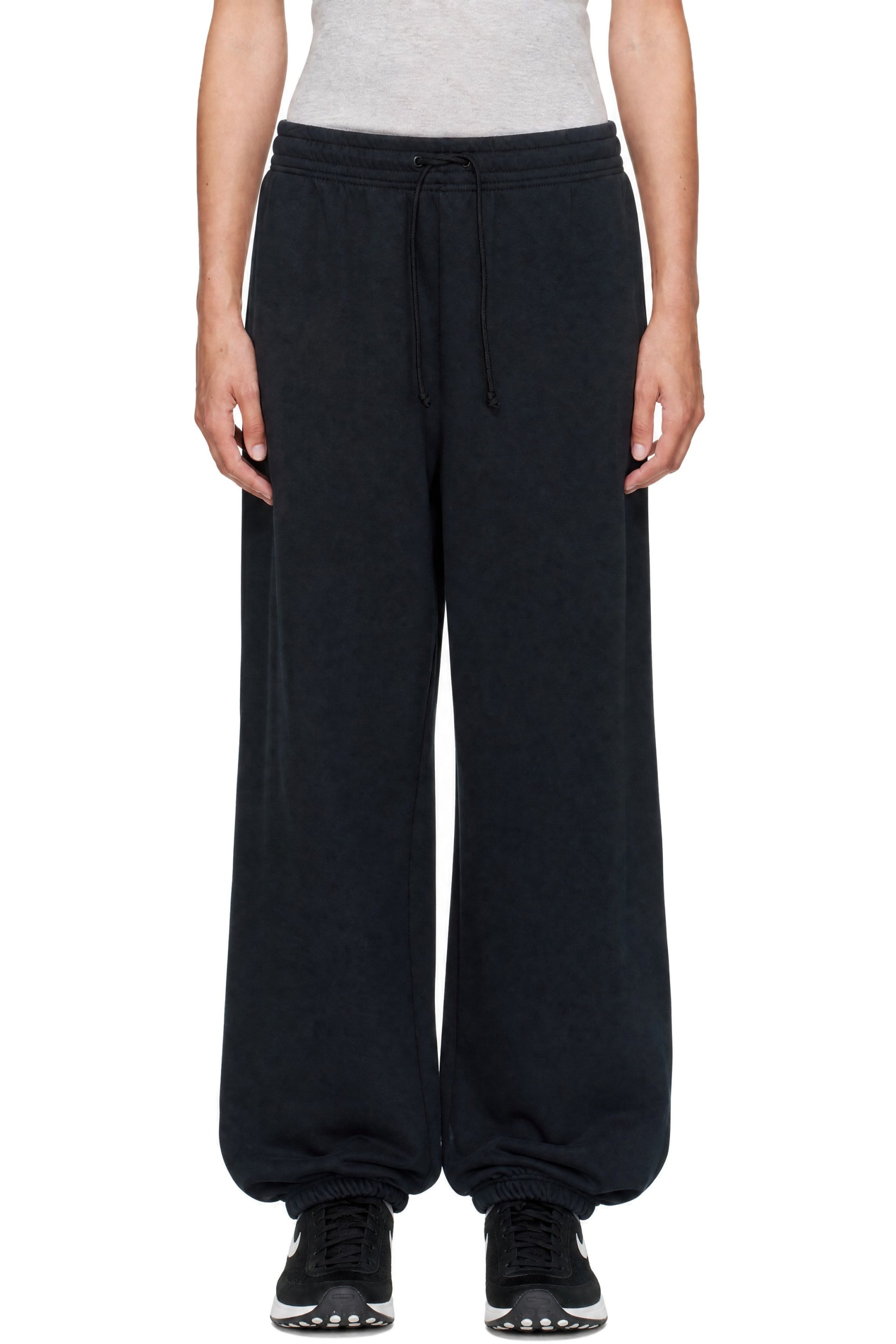 Nike - Black High-Waisted Oversized Sweatpants
