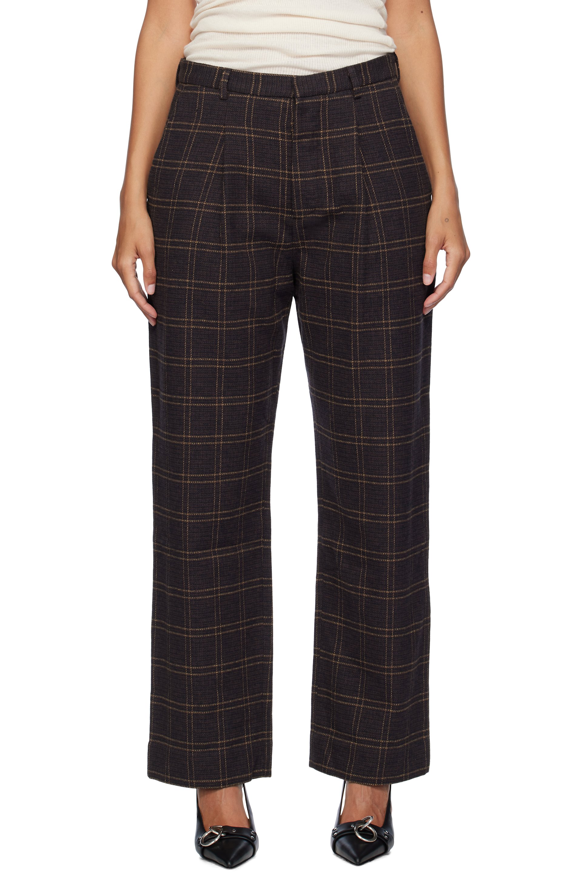 R13 - Pantalon décontracté brun