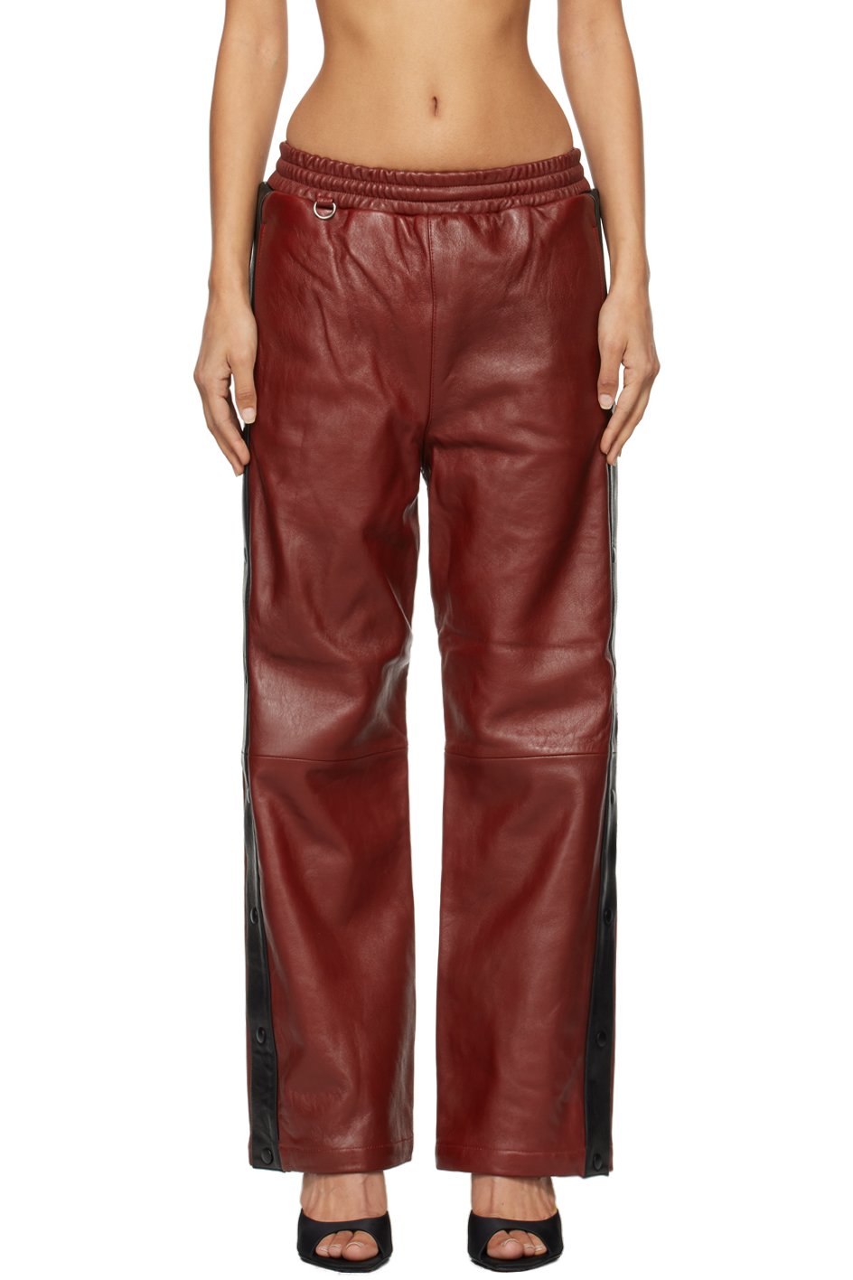 doublet - Pantalon de basketball rouge en cuir