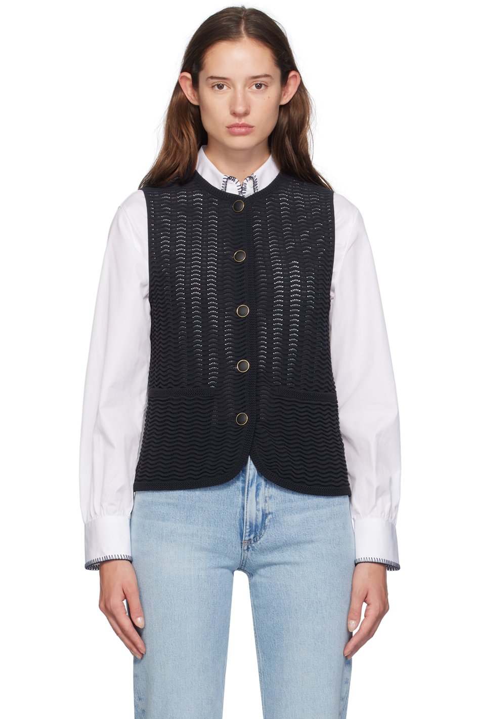 rag & bone - Navy Elisa Vest