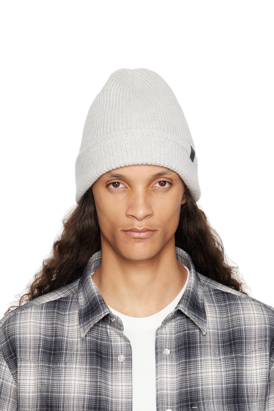 TOM FORD - Gray Cashmere Knitted Beanie