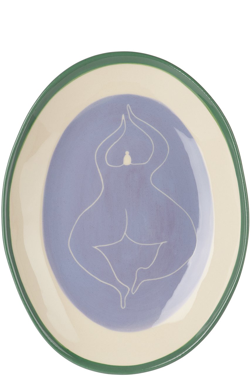 Laetitia Rouget - Purple 'Just Chilling' Oval Plate