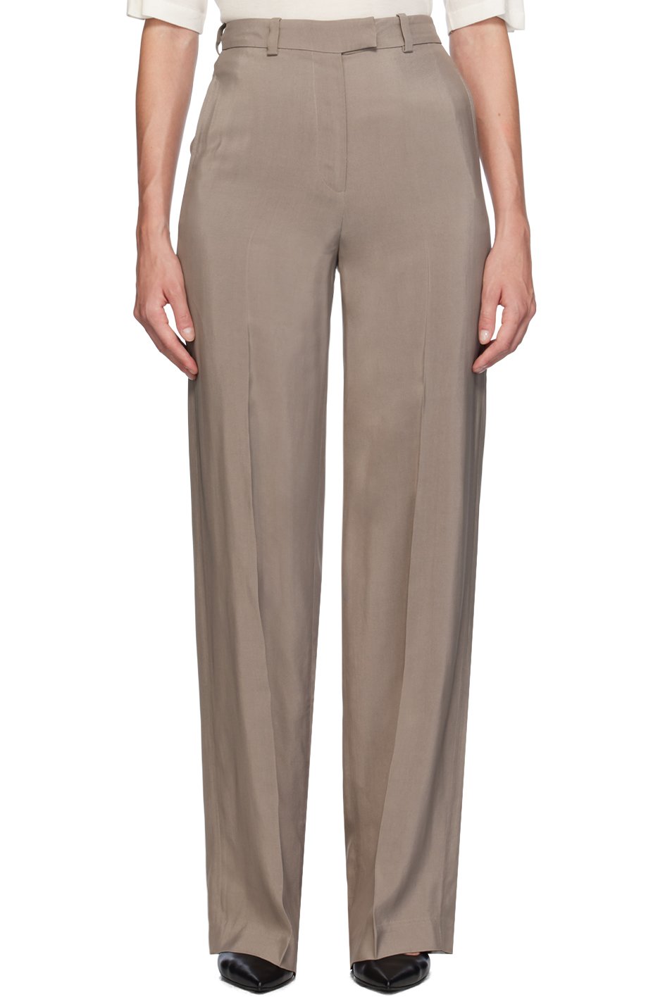 ANINE BING - Pantalon Dolan taupe