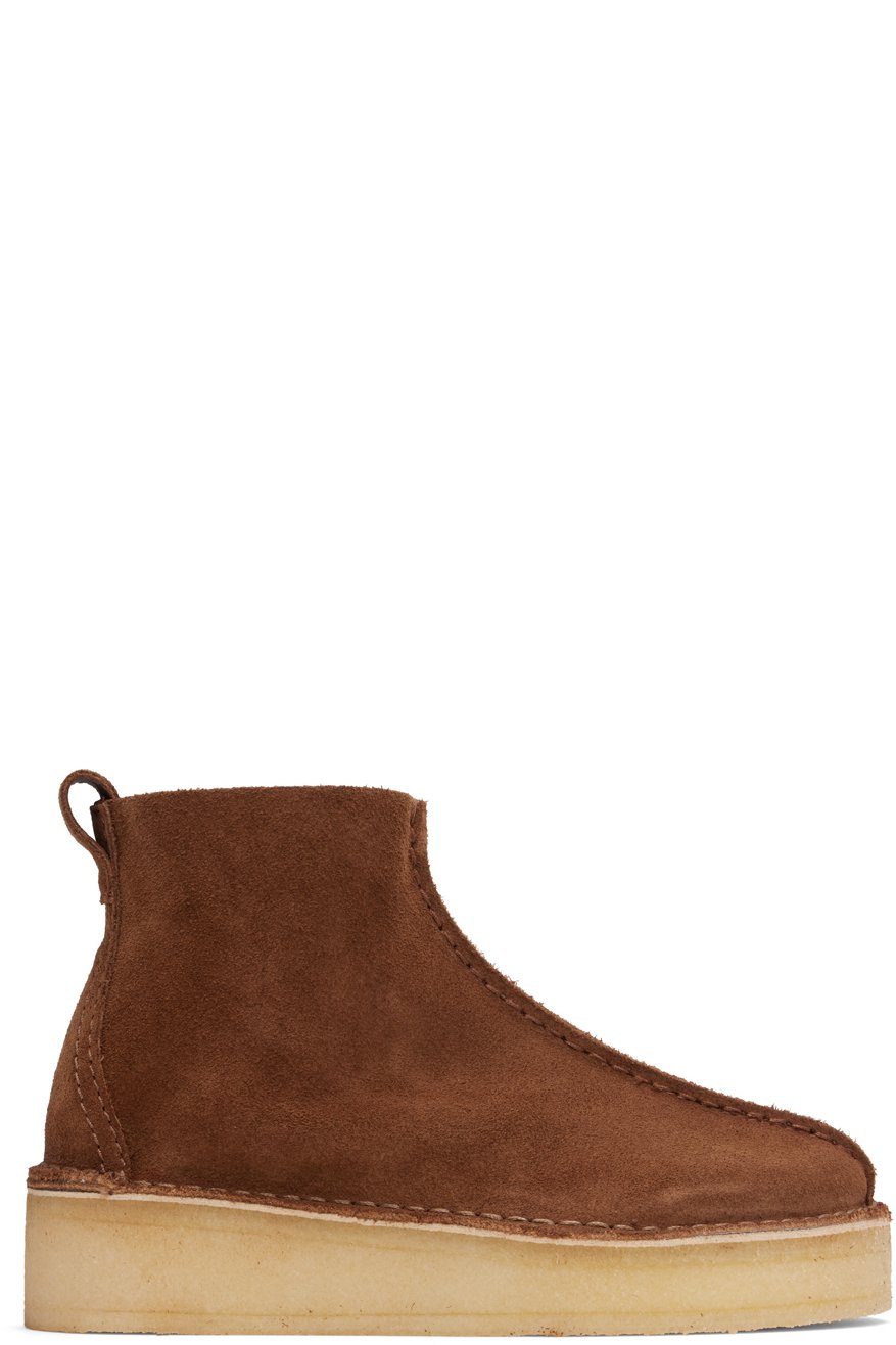 Clarks Originals - Bottes de randonnée compensées brunes