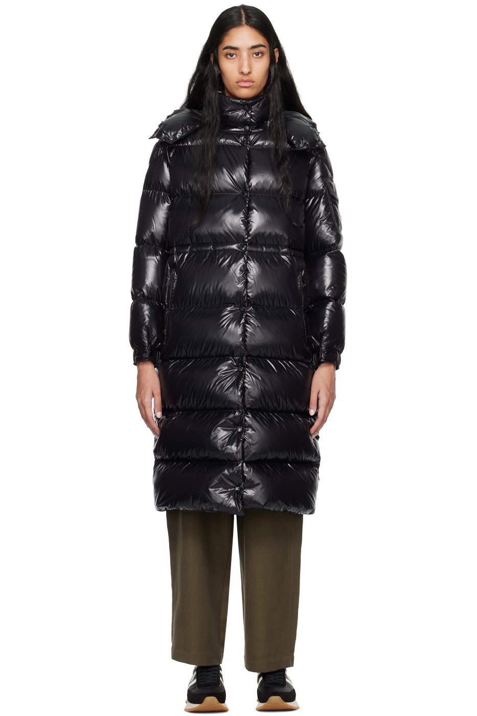 Moncler - Manteau Cavettaz noir rembourré en duvet