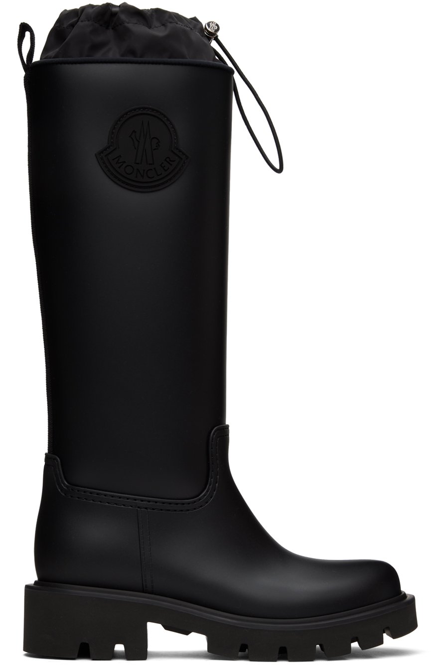 Moncler - Black Kickstream High Rain Boots