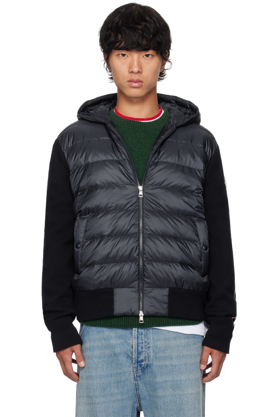 Moncler - Navy Hooded Down Jacket
