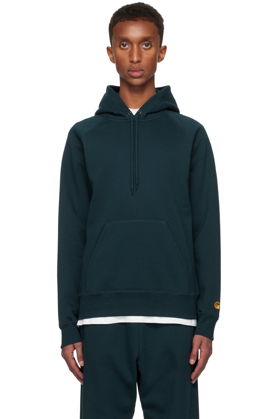 Carhartt Work In Progress - 블루 체이스 후디