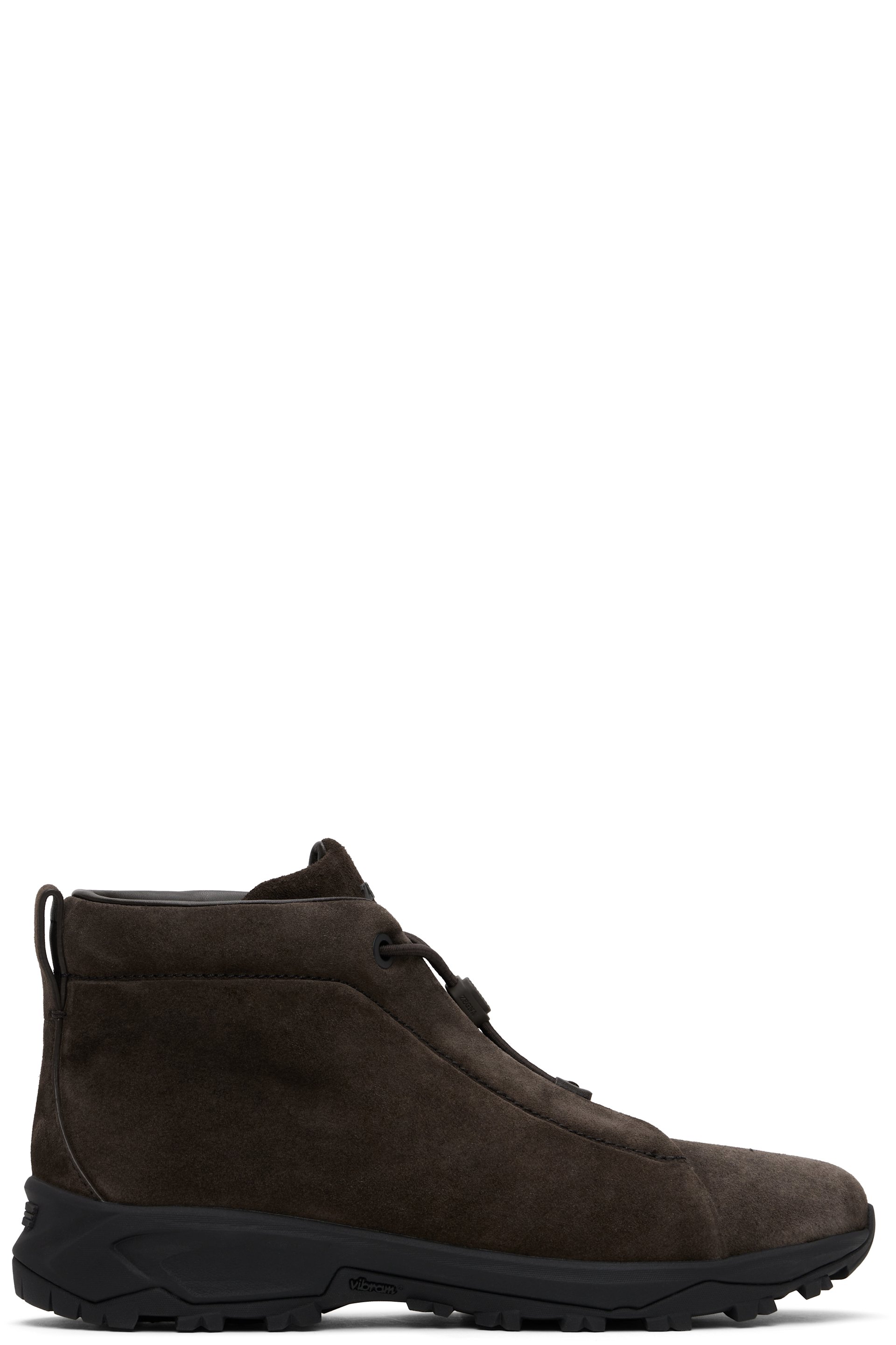 ZEGNA - Brown Triple Stitch Sneakers