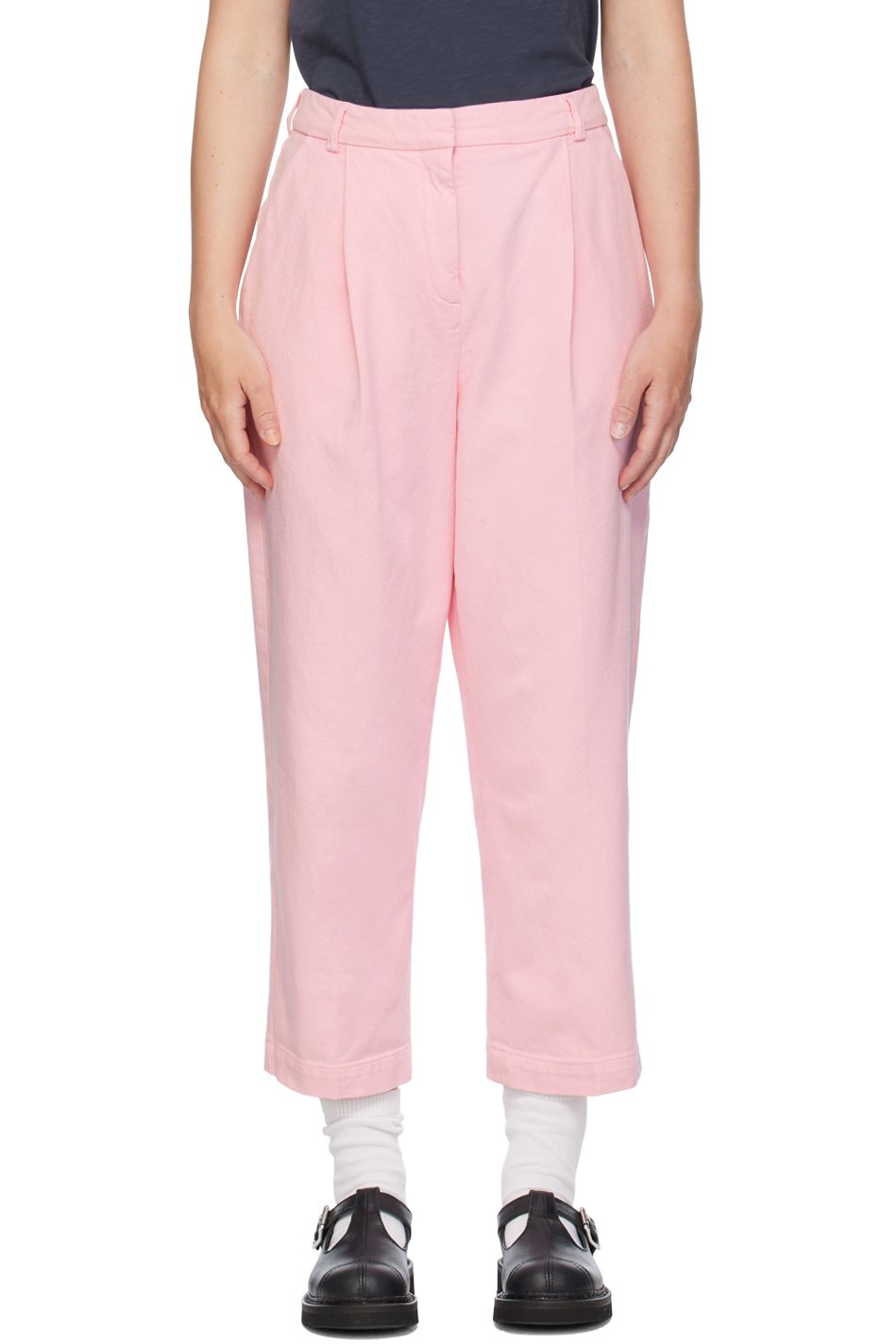 YMC - Pantalon Market rose
