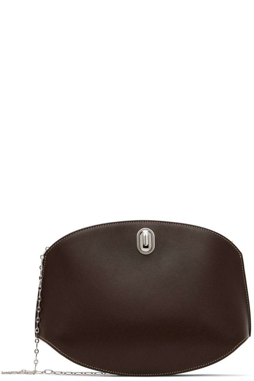 Savette - Brown Tondo Chain Crossbody Bag