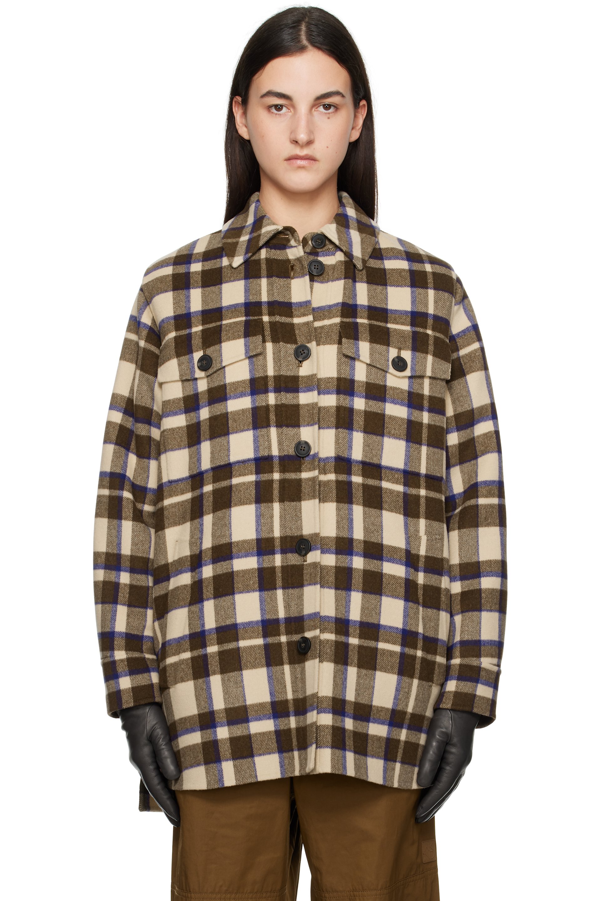 Weekend Max Mara - ブラウン Mario シャツ
