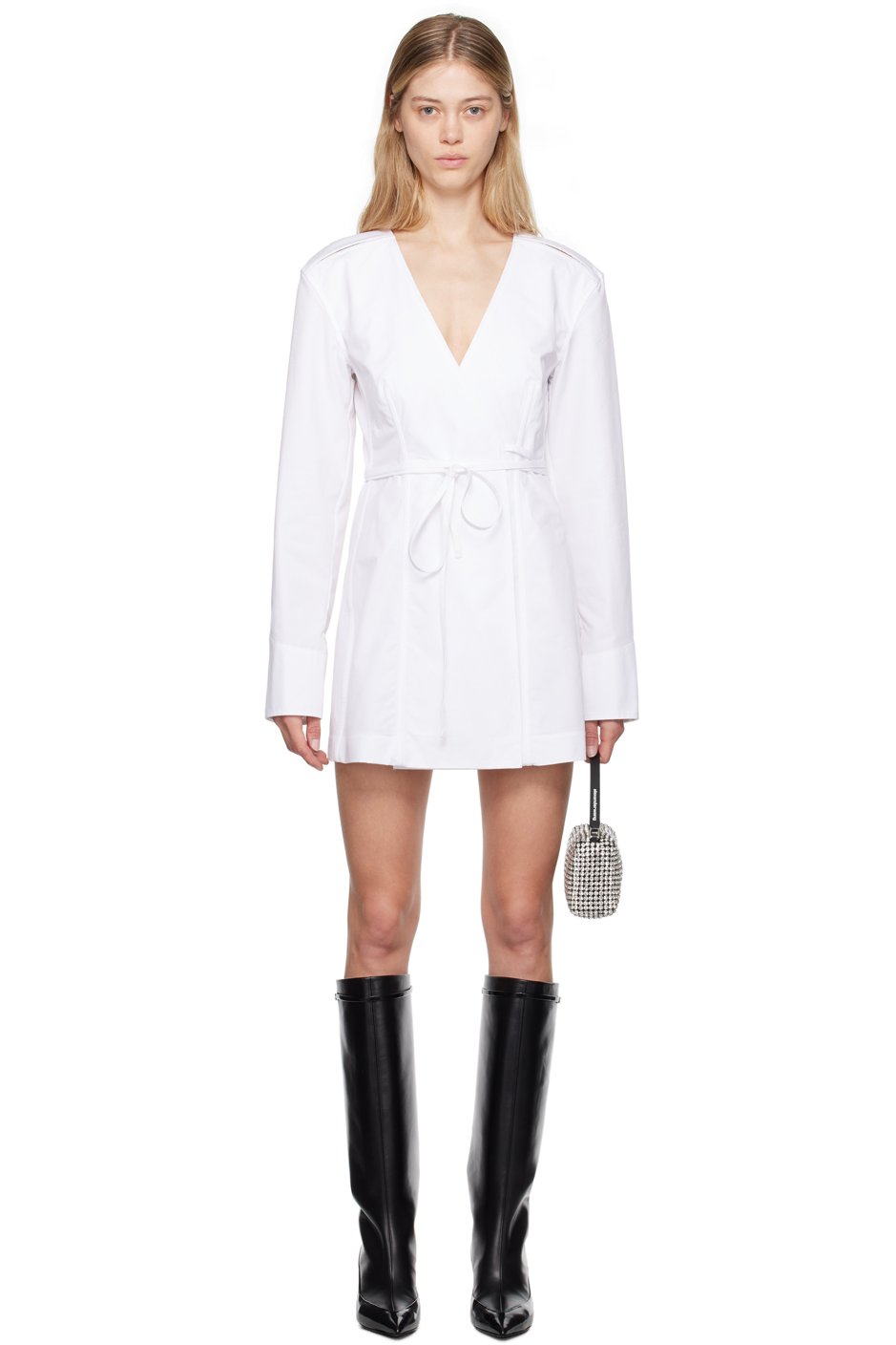 Alexander Wang - White Wrap Minidress